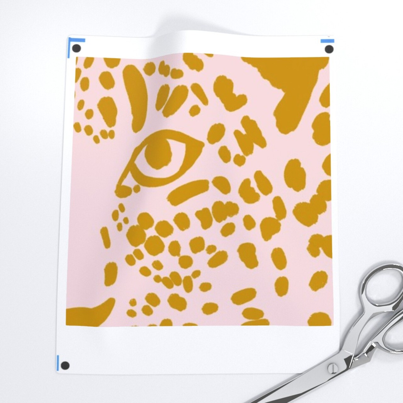 Pink Leopard Mustard Yellow Jumbo Animal Print Bold Spots Custom Removable Wallpaper by Spoonflower Peel & Stick Wallpaper 2FT Wide